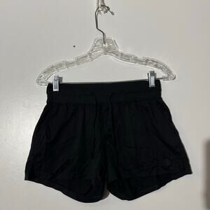 THE NORTH FACE Drawstring Adjustable Waist Fleece Black Running Shorts Womens XS